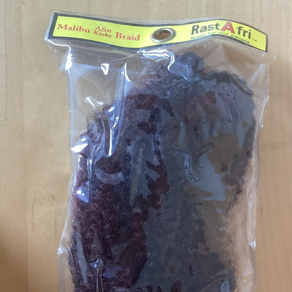 Rast Afri Malibu Afro Kinky Hair Color HM 1B/BG (Very Dark brown + Hints of Red)